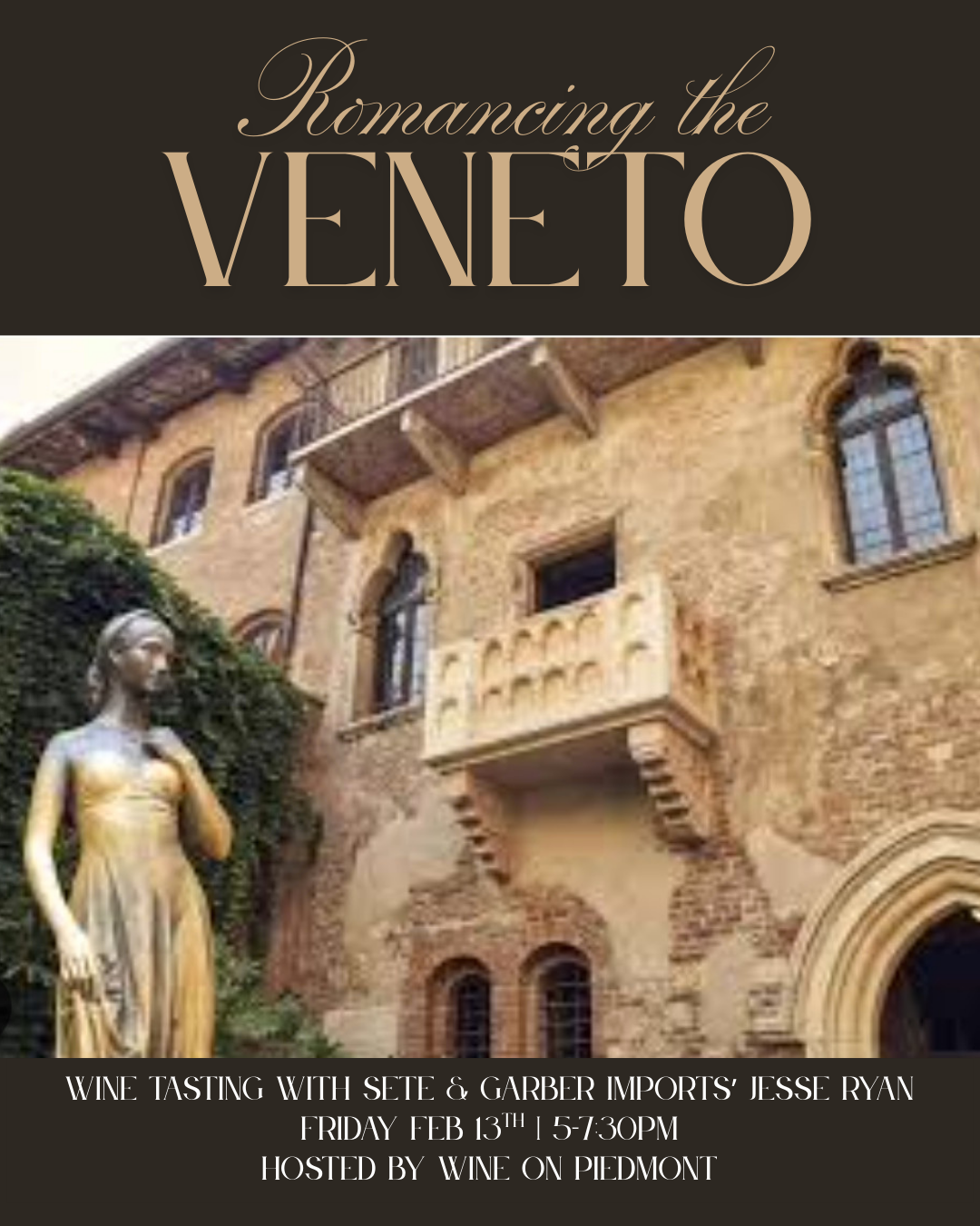 Friday Night Tasting: Romancing the Veneto | February 13th, 2026 | 5-7:30pm
