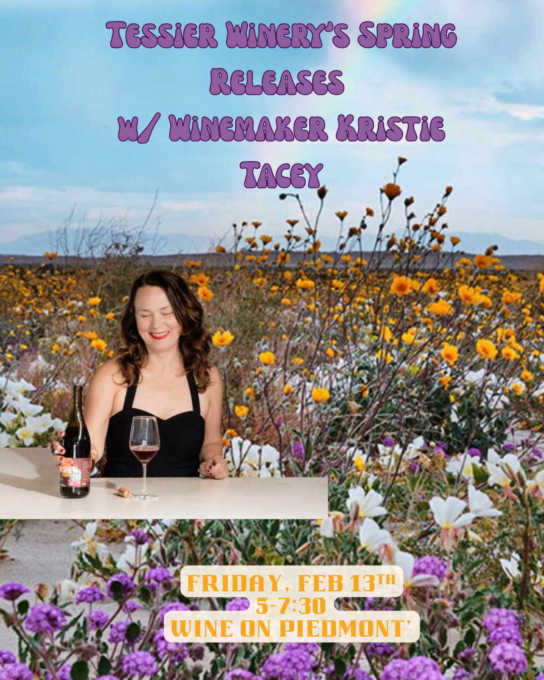 Friday Night Tasting: Tessier Winery Spring Release with Winemaker Kristie Tacey | March 13th, 2026 | 5-7:30pm