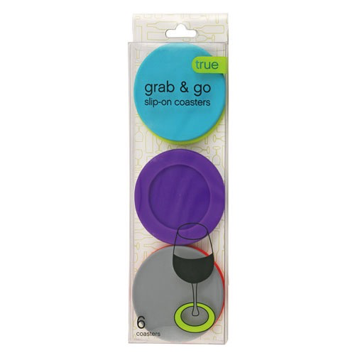 Slip-On Silicone Coasters 6pk