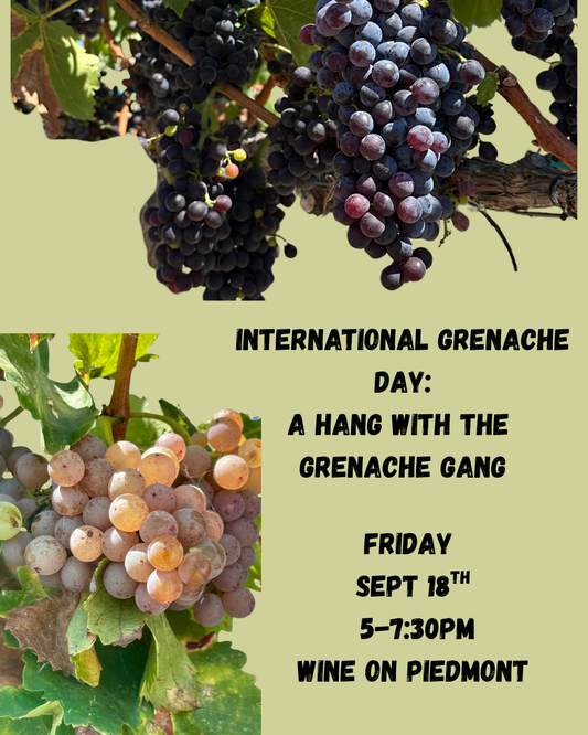 Friday Night Tasting: A Hang with the Grenache Gang | 9.18.26 5-7:30pm