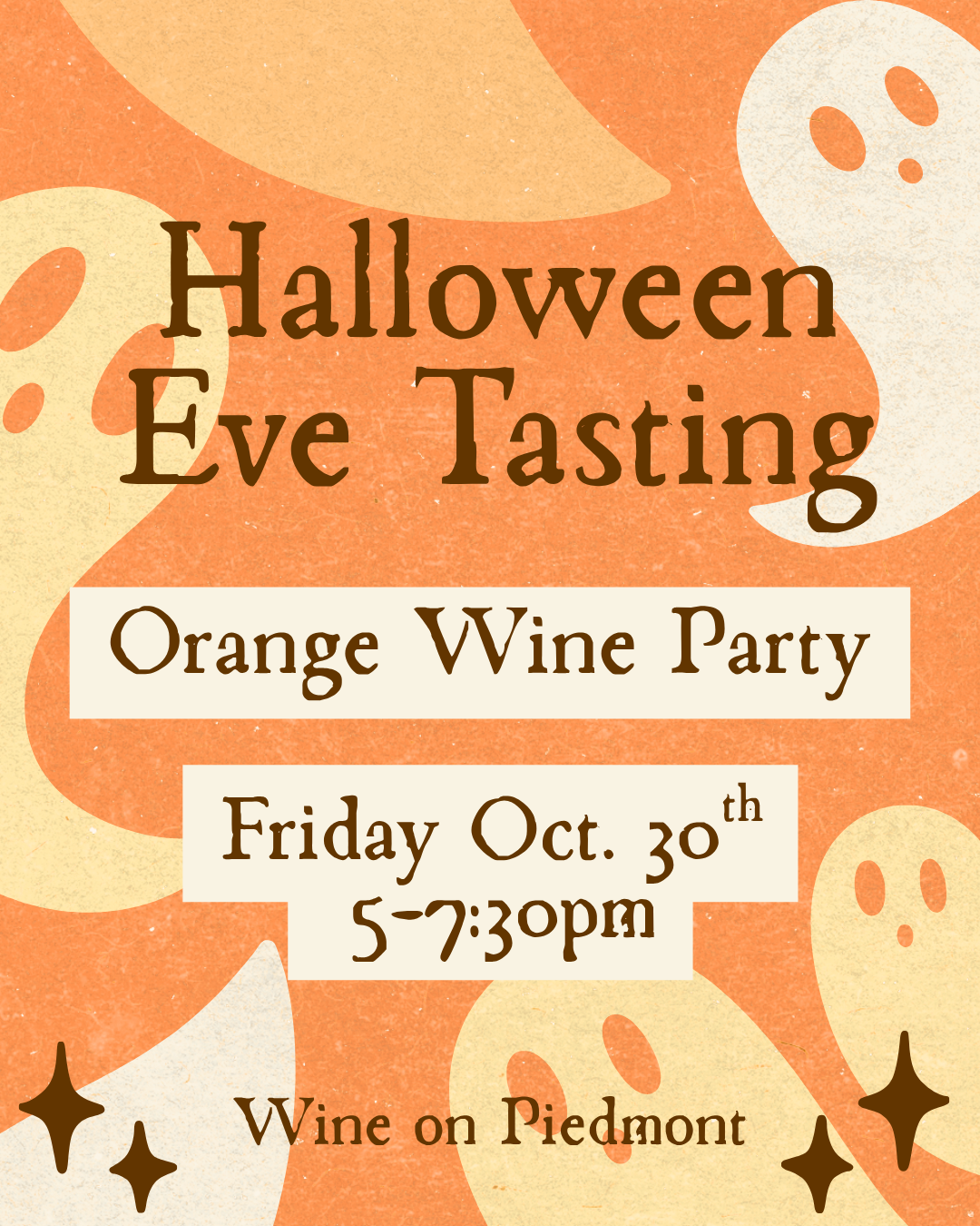 Friday Night Tasting: Orange Wine Party | Friday October 30th, 5-7:30pm