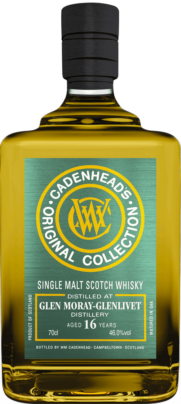 WM Cadenhead's Glen Moray-Glenlivet 2007 16yr Single Malt Scotch