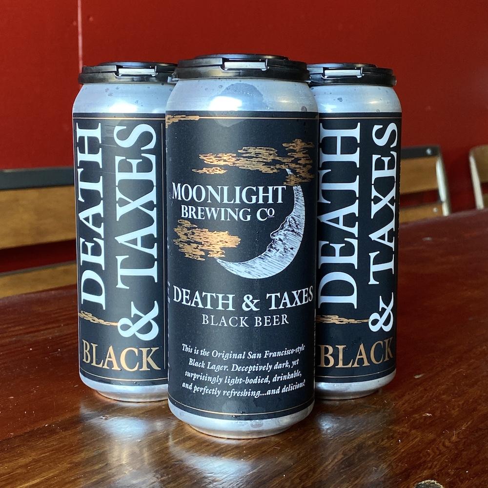 Moonlight Brewing Death & Taxes Black Beer 4pk