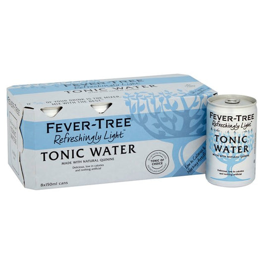 Fever Tree Light Tonic 8x150ml Cans